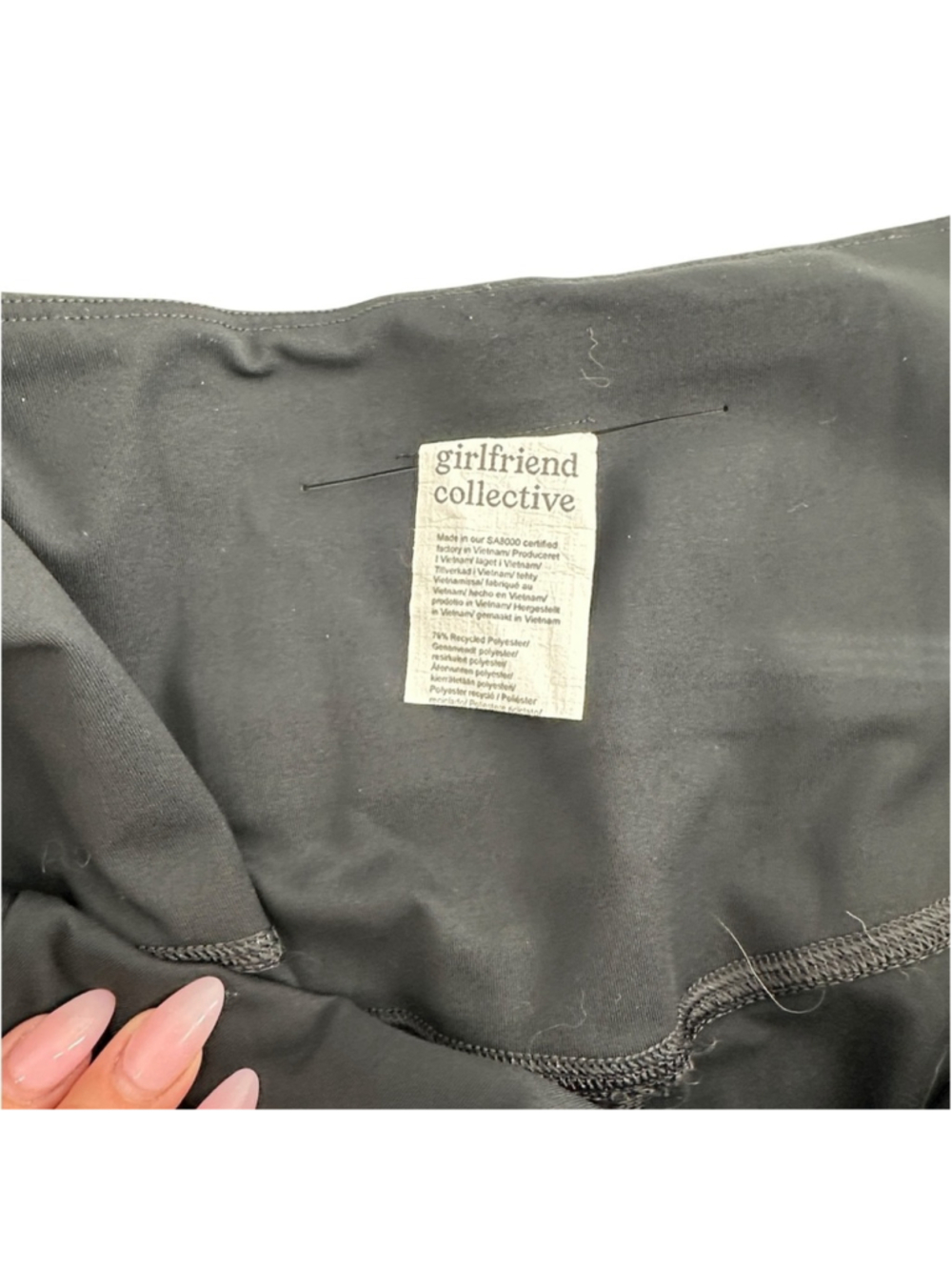 Girlfriend Collective Leggings Black workout active wear sz 4xl - Picture 11 of 12